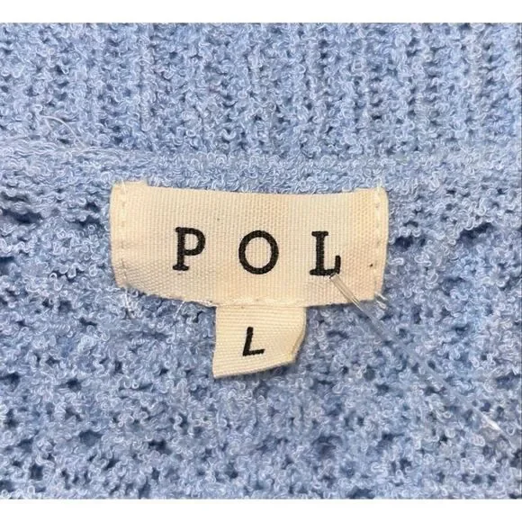 POL Palms Spring Stripe Sweater Cardigan size Large - Picture 3 of 3